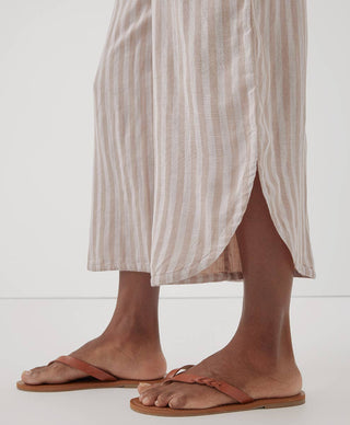 Pact Coastal Double Gauze Tie-Strap Jumpsuit