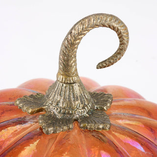 Lighted Glass Pumpkin