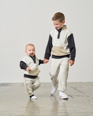 Little Bipsy Baby Colorblock Mockneck Pullover