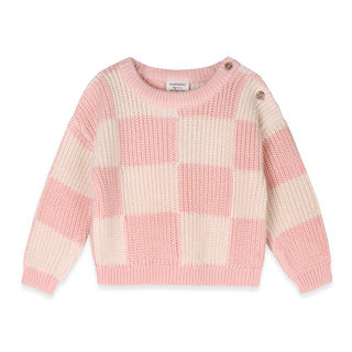 Viverano Baby Girl Cutie Pie Checkered Pullover