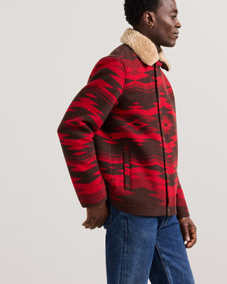 Pendleton Silverton Shearling Collar Wool Coat