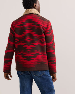 Pendleton Silverton Shearling Collar Wool Coat