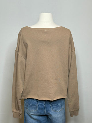 Commons Womens Monica French Terry Crop Top