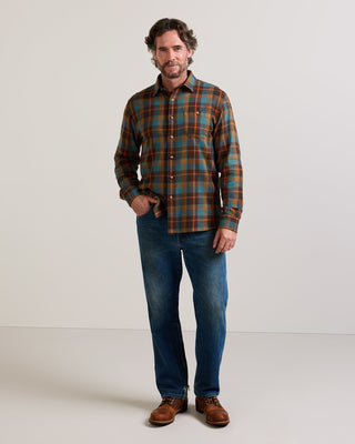 Pendleton Fremont Sea Blue Flannel Shirt
