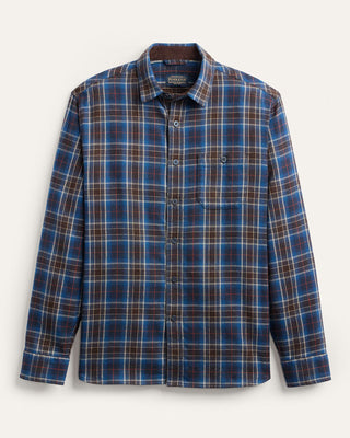 Pendleton Fremont Navy Plaid Flannel Shirt