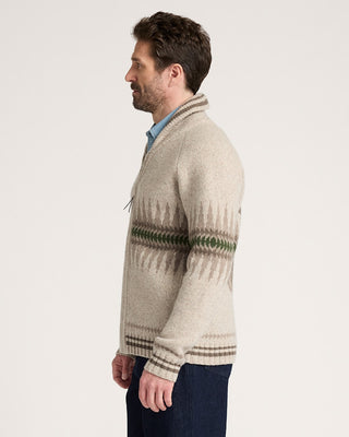 Pendleton Sawtooth Buck Lambswool Zip Cardigan