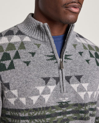 Pendleton Autumn Birch Lambswool Zip Sweater
