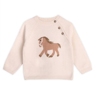 Viverano Baby Horse Jacquard Pullover