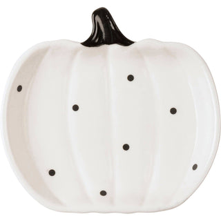 Polka Dot Pumpkins Plate Set