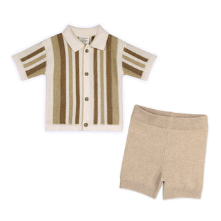 Viverano Archie Textured Shirt and Shorts