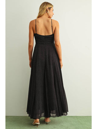 Serenity Polka Dot Chiffon Maxi Dress