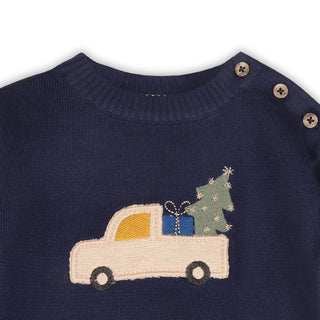 Viverano Baby Jolly Truck Sweater Set