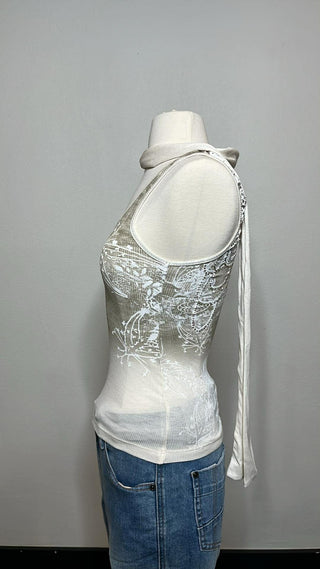 Miss Me Scarf Tank Top