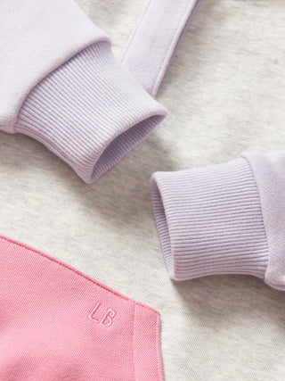 Little Bipsy Girls Colorblock Mockneck Pullover