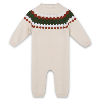 Viverano Fair Isle Jacquard Sweater Jumpsuit