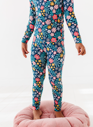 Bird and Bean Girls Maren Floral Pajamas