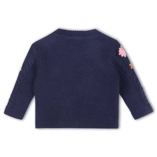 Viverano Floral Embroidered Chunky  Pullover