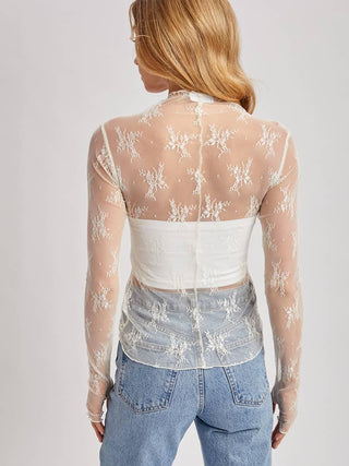 Ginny Floral Lace Top