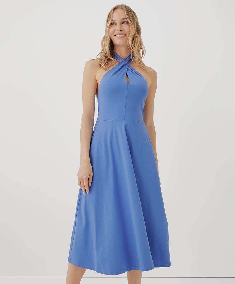 Pact Fit & Flare Modern Halter Dress One Common Pact Fit & Flare Modern Halter Dress One Common