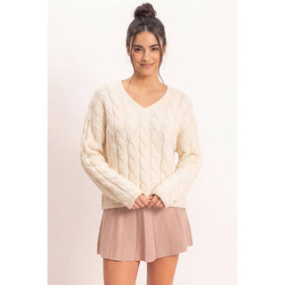 Alicia Cable Knit Sweater