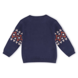 Viverano Fair Isle Raglan Sleeve Pullover Sweater