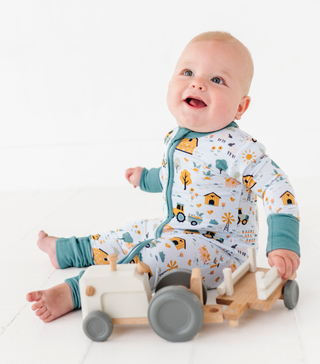 Bird and Bean Baby Farm Pajamas