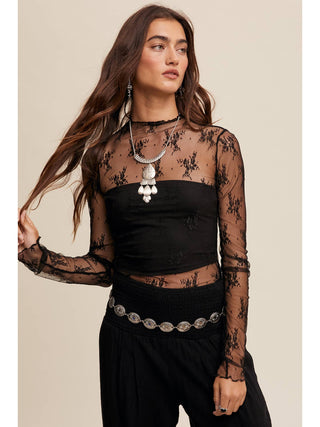 Lillian Sheer Unlined Lace Top