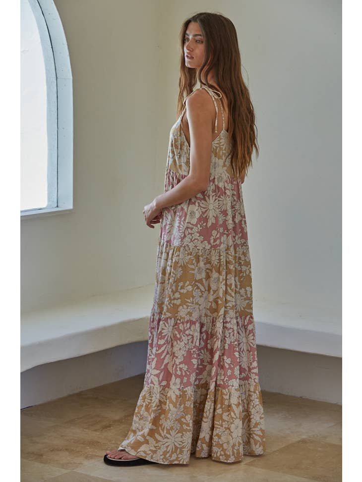 Golden Hour Floral Maxi Dress