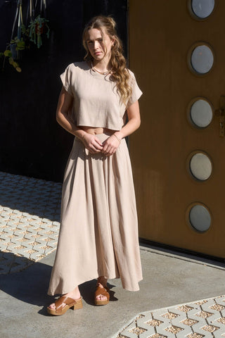 Jennifer Handkerchief Linen Maxi