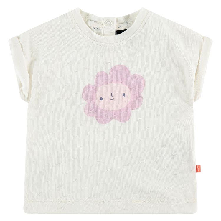 Babyface Baby Girl Smiling Flower Tee