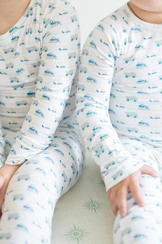 Uptown Baby Boy Construction Zone Sleep Romper