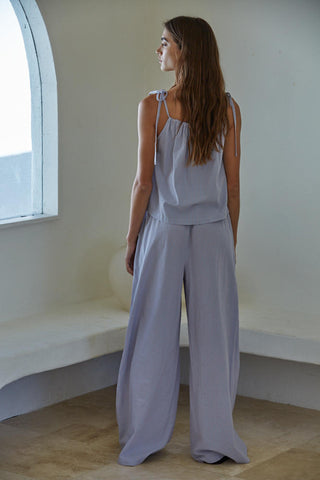 Shiloh Woven Tie Top