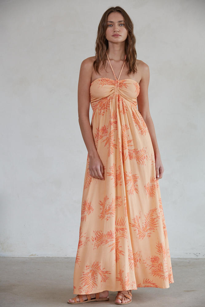 Aleia Maxi Halter Dress