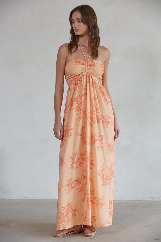 Aleia Maxi Halter Dress