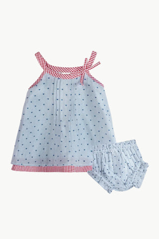 Viverano Elara Hearts Dress and Bloomer