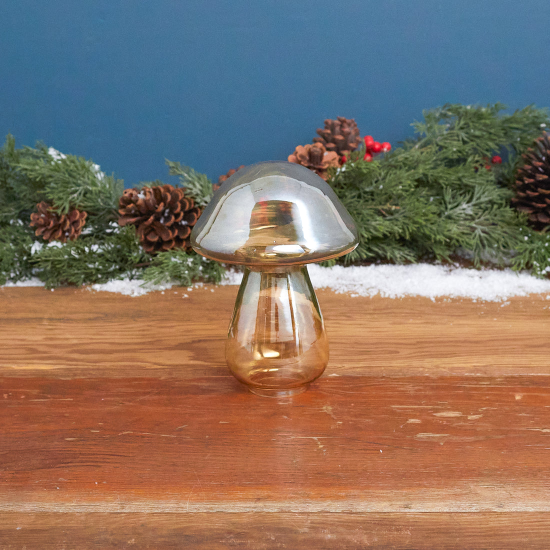 Be Home Luster Glass Mushroom