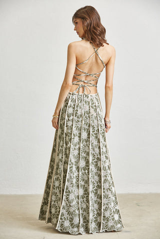 Blithe Floral Fitted Maxi Dress