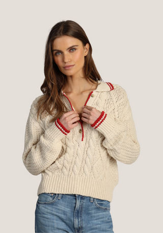 Dylan Charolette Cable Knit Sweater
