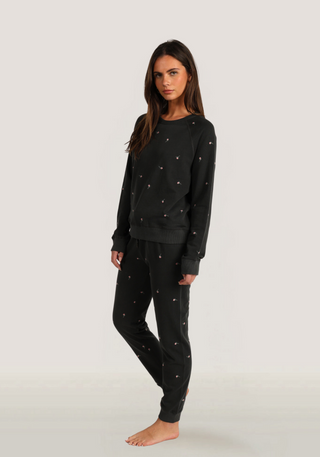 Dylan Chloe Embroidered Jogger