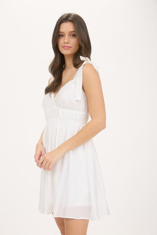 Olivia Lace Trim Mini Dress