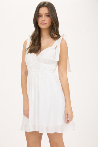 Olivia Lace Trim Mini Dress