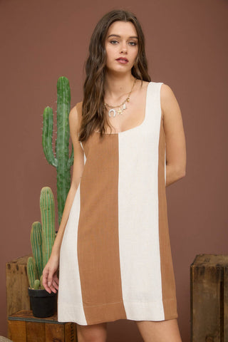 Nance Wide Stripe Mini Dress