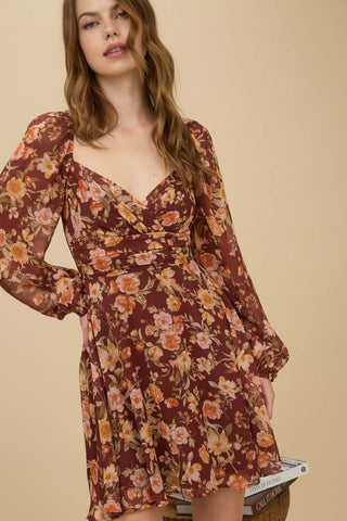 Scarlett Floral Sweetheart Dress