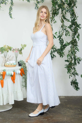 Lenae Belted Midi Dress