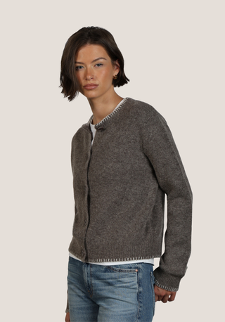Dylan Lynn Classic Crewneck Cardigan