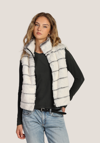 Dylan Jan Reversible Hi-Lo Fur Vest