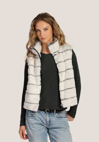 Dylan Jan Reversible Hi-Lo Fur Vest