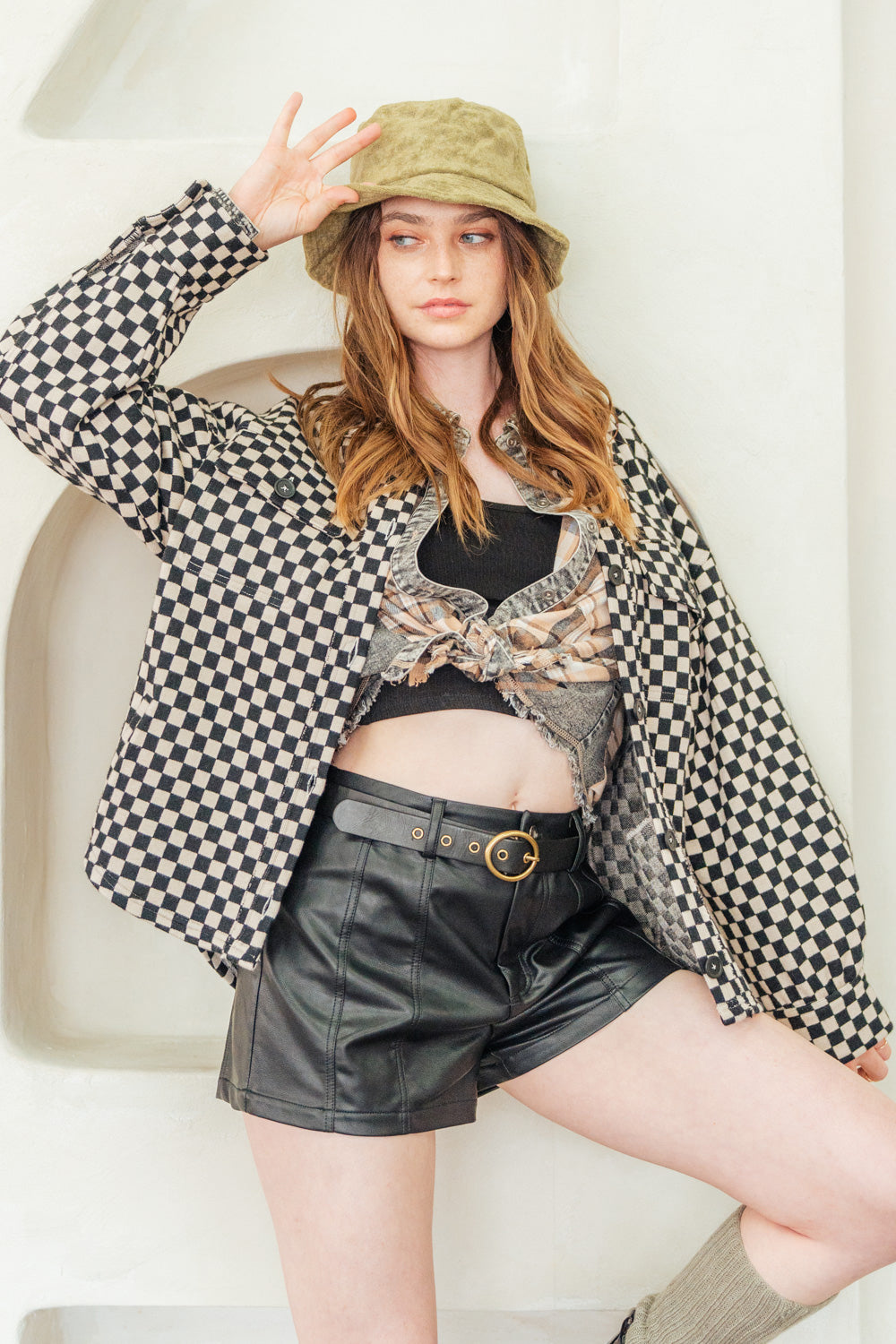 Bailey checkered Shacket