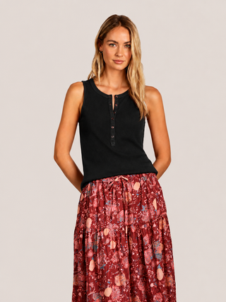 Dylan Rowan Henley Rib Tank