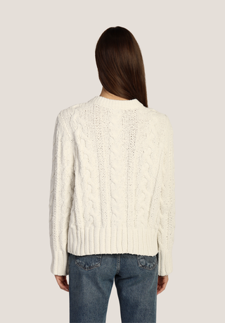 Dylan Preston Plush Cable Sweater